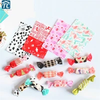 500pcs cartoon nougat wrapping paper cute candy wrapper cookies gift box party wedding decoration snack bags xmas supplies