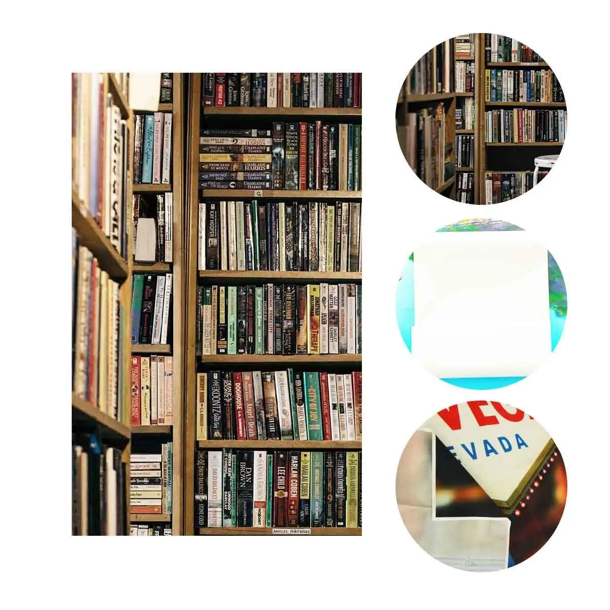 5x7ft фон для фотосъемки книжная полка полный книг студийный реквизит|Аксессуары