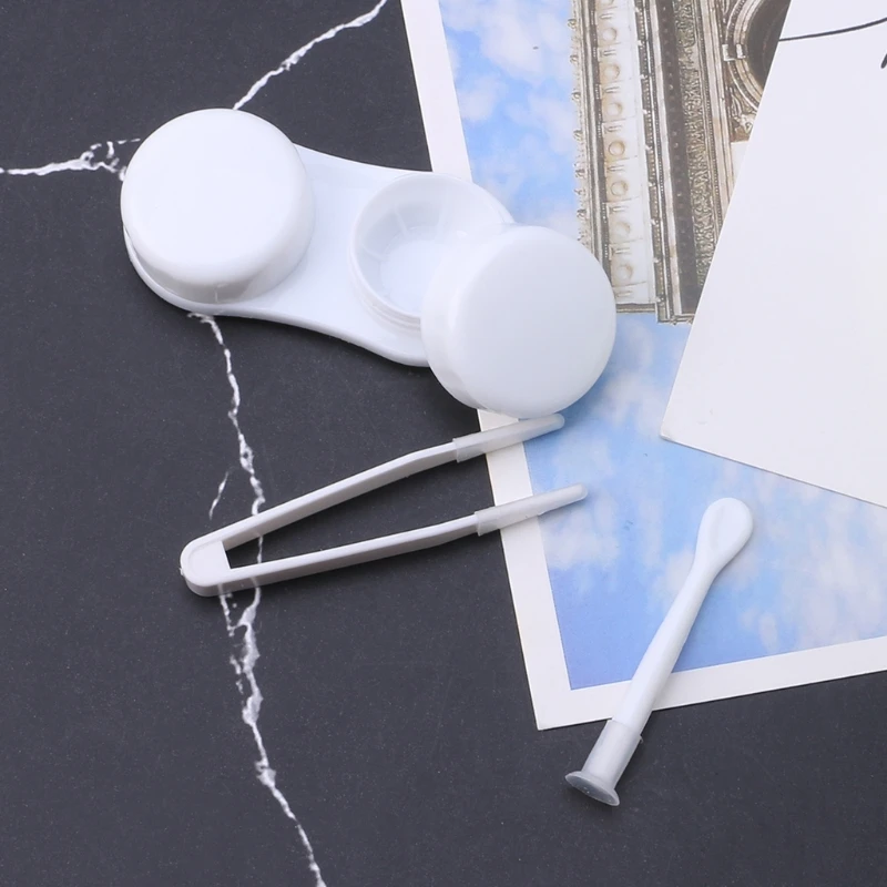

Contact Lens Box Transparent Travel Portable Lens Case Contact Lens Storage Container Eyewear Case