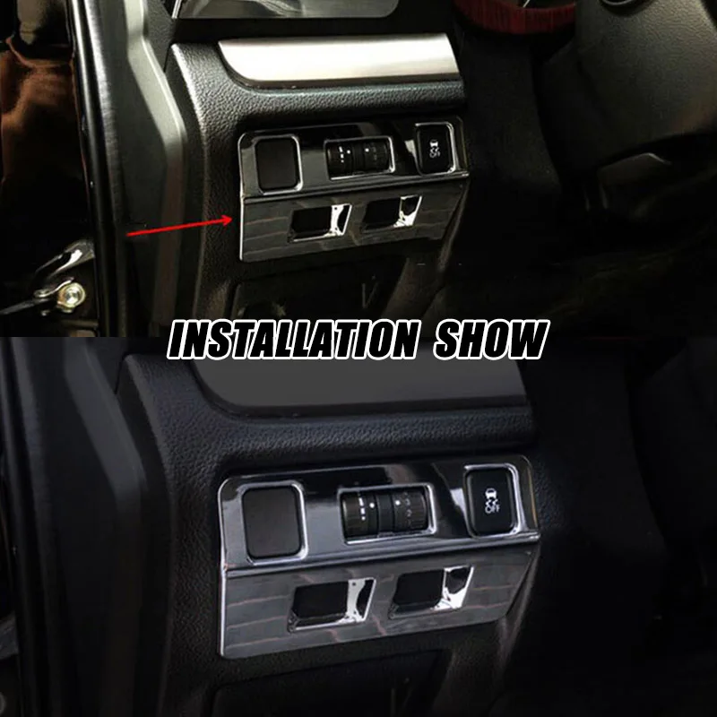 Для Subaru Forester SJ Хром Передняя фара кнопка включения прибора Панель Управление накладка стайлинга автомобилей