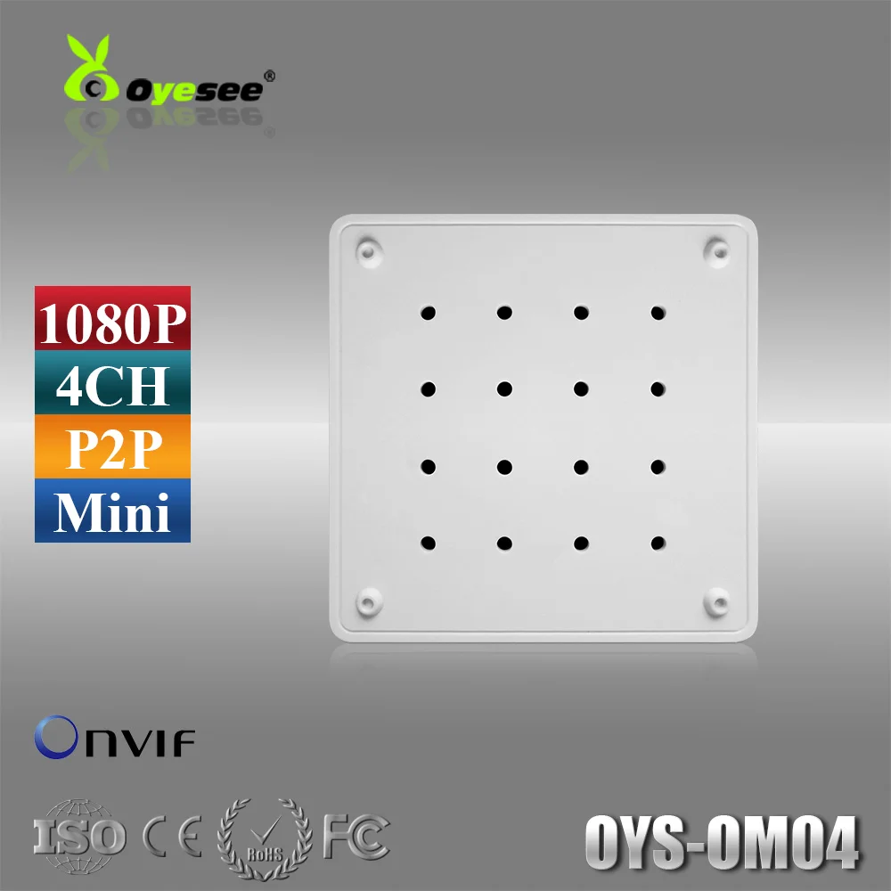 4CH Черный Onvif 1080 P Сетевой Видеорегистратор Full HD Mini NVR для IP Камеры с HDMI и VGA Выход