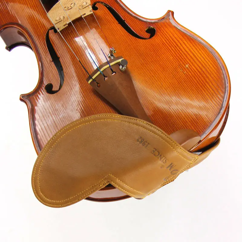 

Fom sheepskin Size 4/4 and 3/4 violin Chinrest cover geniune leather