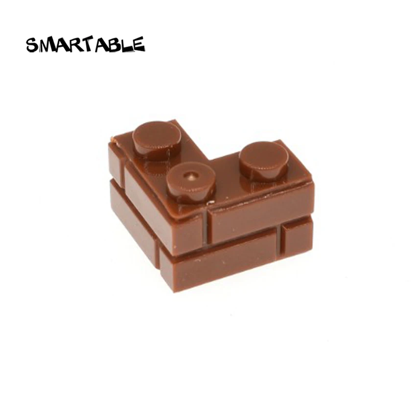 Кубик Smartable 1x2 угловая стена для замка строительные блоки MOC детали игрушки сделай