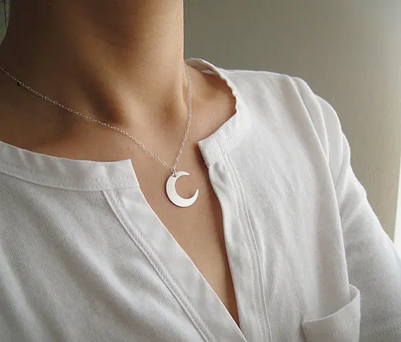 Ожерелье с подвеской в виде полумесяца для женщин|necklace jewelry|fashion jewelryjewelry fashion |