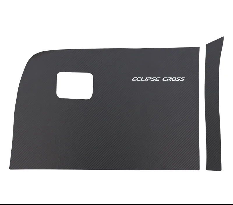 carbon fiber 2pcs Наклейки Co-pilot коробка для хранения анти-удар защита коврик Co-pilot сиденье анти-игровой коврик для Mitsubishi ECLIPSE CROSS - Цвет: carbon fiber 2pcs