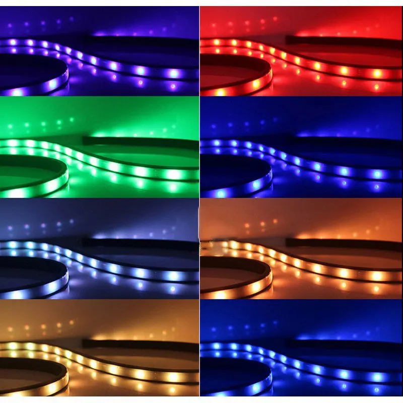Беспроводной тележка на колесах гибкий RGB шасси Нижняя светильник s с пультом дистанционного управления Светодиодные ленты светильник атмосфера музыка активных многофункциональная