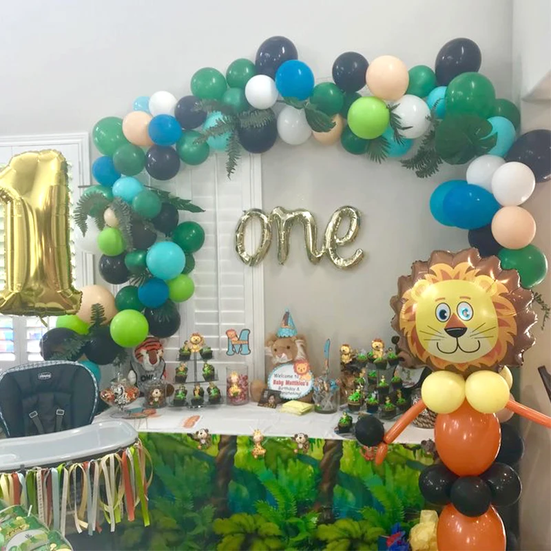 Товары для вечеринки в стиле сафари воздушные шары форме животных Арка джунглей