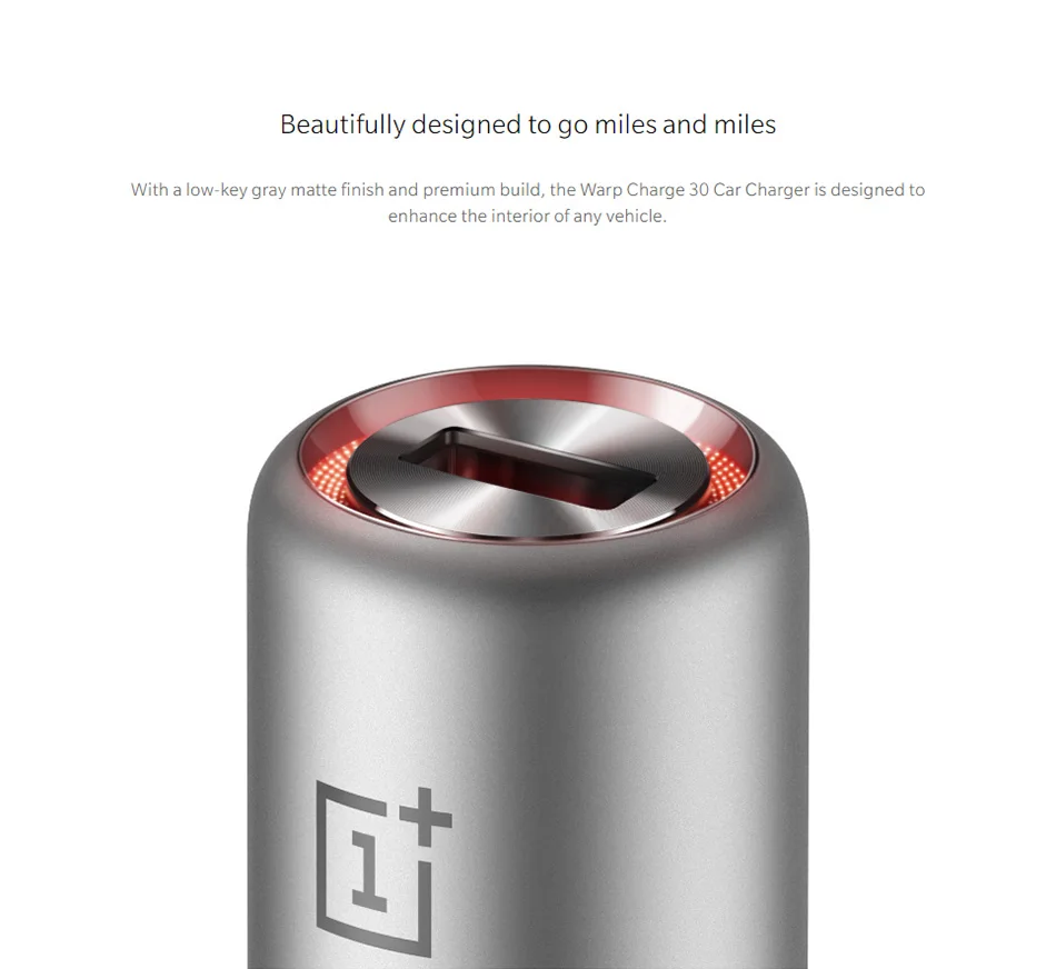 Оригинальное автомобильное зарядное устройство Oneplus Warp Charge 30 5V = 6A Max для Oneplus 7 7T Pro/Normal QC для Oneplus 3/3T/5/5 T/6/6 T/7
