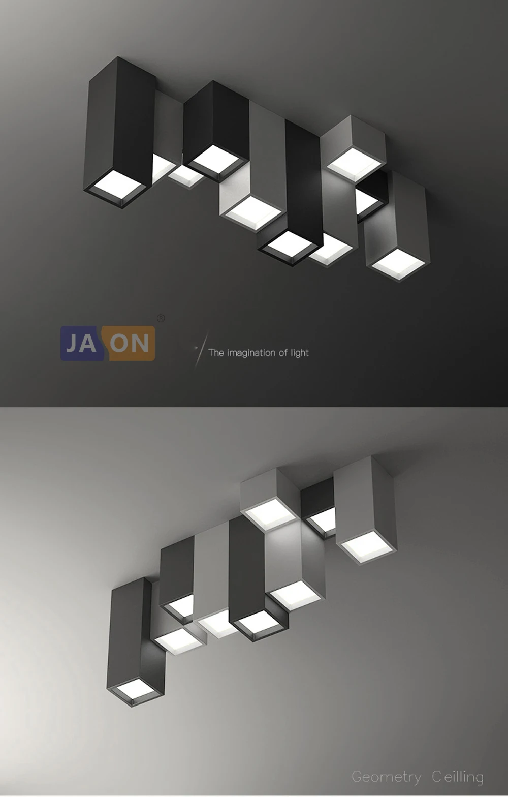 LED Современные Геометрические Железные Акриловые DIY Комбинации Светодиодные Лампы.Светодиодные Светильники.Люстры Потолочные.Светильники Потолочные Светильники.Светильник Потолочный Светильник Для и Спальни