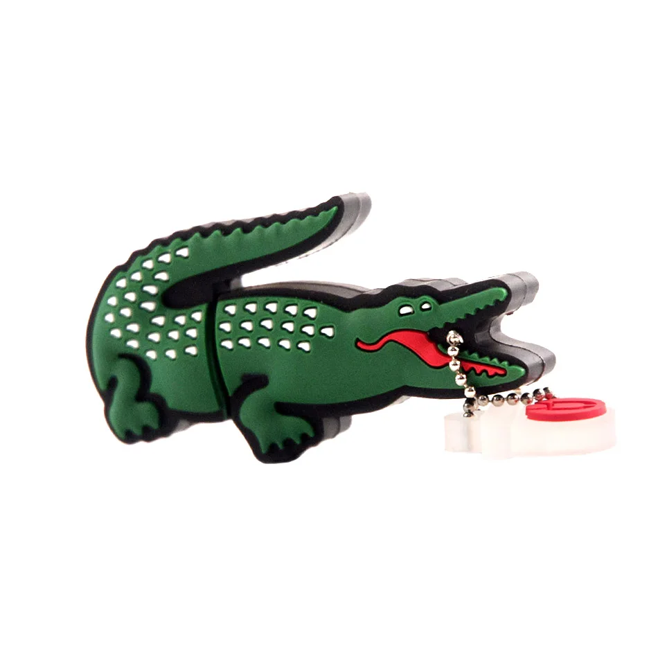 Модель Alligator usb флэш-накопитель 4 ГБ 8 ГБ 16 ГБ 32 ГБ 64 ГБ usb флеш-накопитель usb, 128 Гб мультфильм крокодил Подарочная флешка