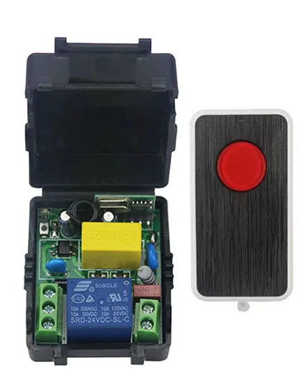 AC220V 1ch rf Дистанционное управление переключатель Системы 1x передатчик + 1 X