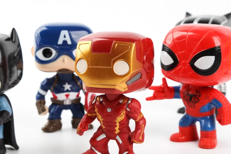10 шт./лот фигурки героев Marvel мстители супергерой Железный человек спадернань