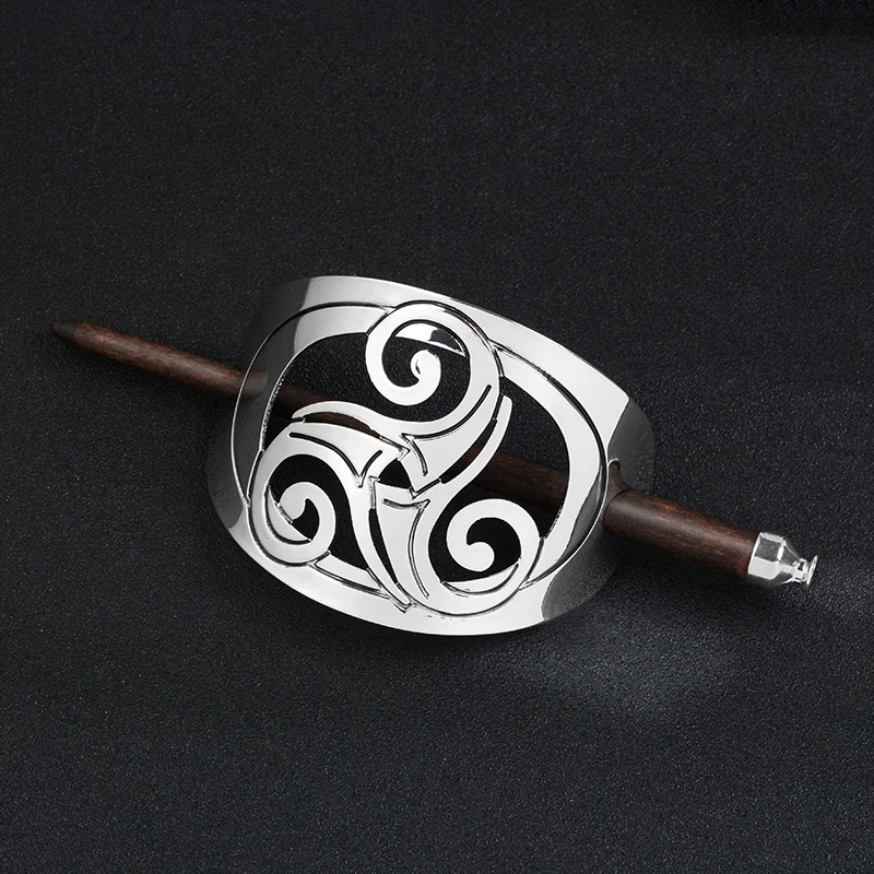 Viking заколка для волос головные уборы норвежский викинг Valknut шпильки аксессуары