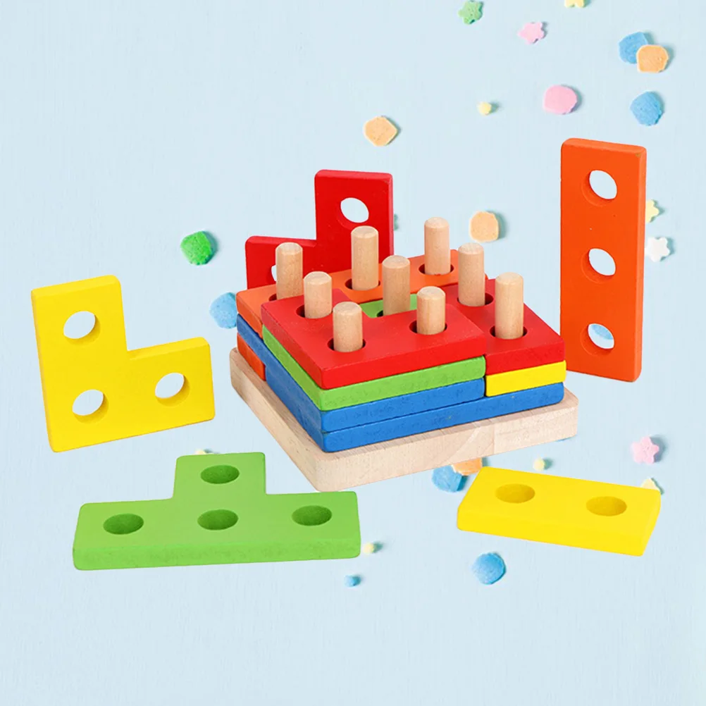 1 комплект Геометрические доска головоломка соответствия стек игрушка для Для