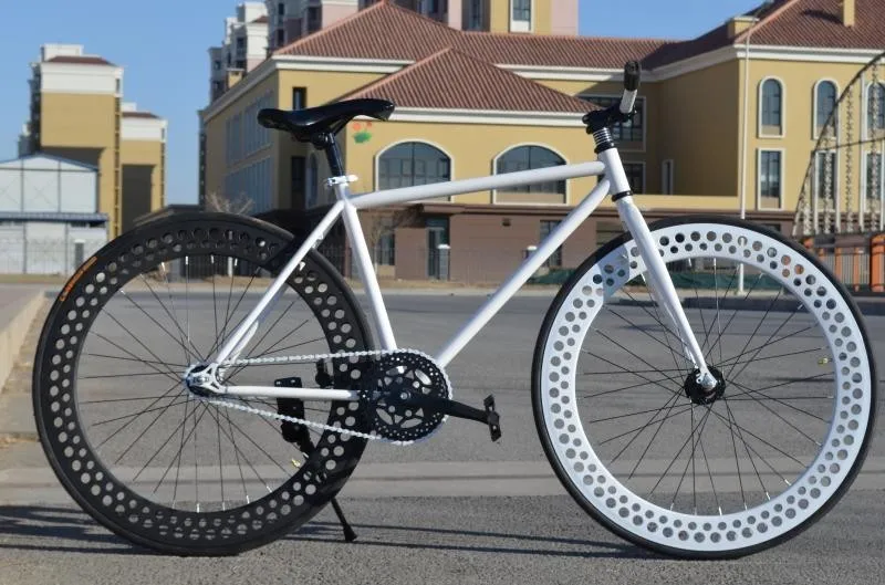 Fixie велосипедов fixed gear велосипед 70 мм полые колеса фиксированные передачи супер