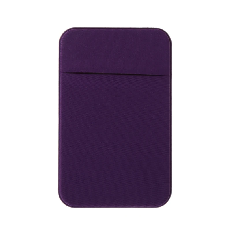 Purple Держатель для мобильного телефона с отделением для кредитных карт и карманом на клейкой резинке - Цвет: Purple