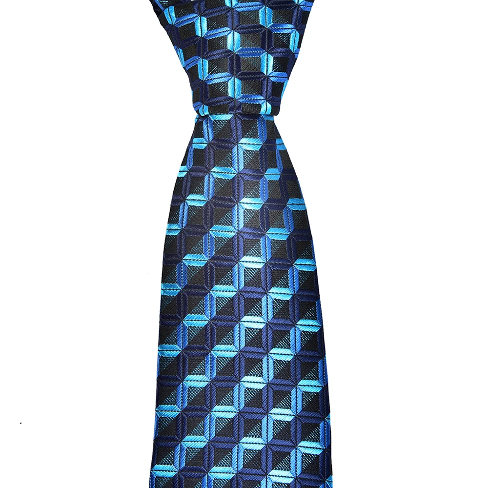 Модный мужской галстук контрастный цвет волнистые полоски повседневный деловой