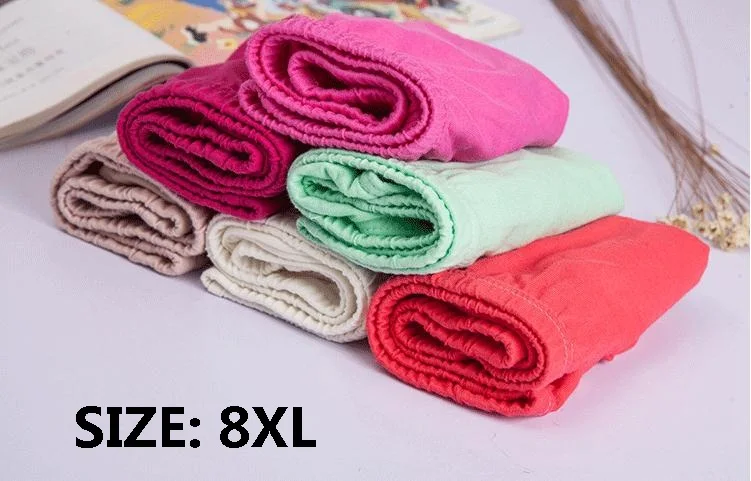 8XL 5 шт./лот, трусики, женское нижнее белье, женские хлопковые трусики, сексуальное женское нижнее белье, трусы, женские трусы, женское нижнее белье, большой размер - Цвет: 8XL