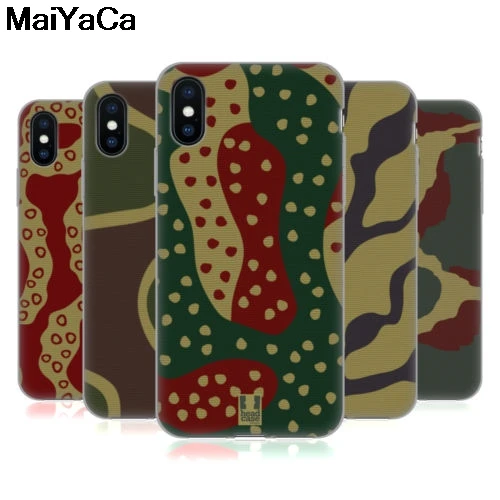 MaiYaCa WWII PANZER CAMO для iPhone 4S 5C 5S 5 6 6S 7 8 Plus X XR XS MAX Samsung черный мягкий чехол телефона