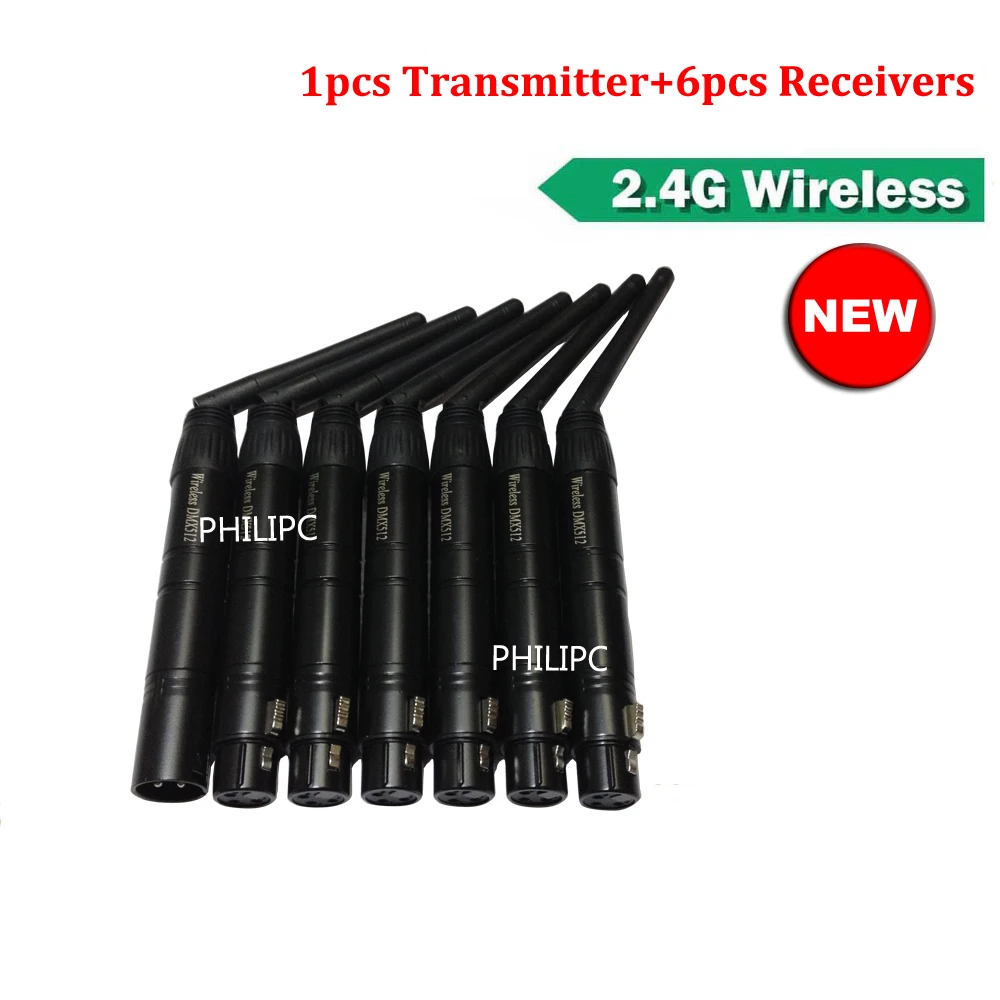 DHL Free Shipping 2.4Ghz Wireless DMX512 Receiver &amp Transmitter DMX Controller For Stage Wifi Par Can | Лампы и освещение
