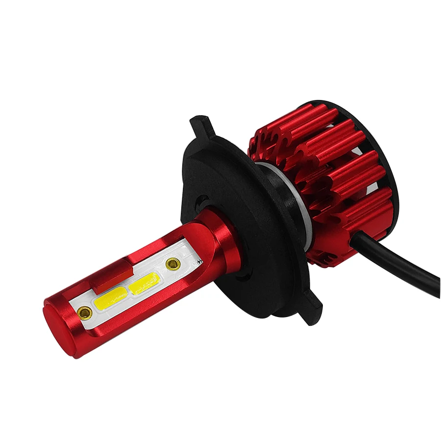 H4 Mini 9003 HB2 100 Вт 12000LM светодиод dob комплект фар Hi/Lo лампы 6000K IP68|Передние LED-фары для