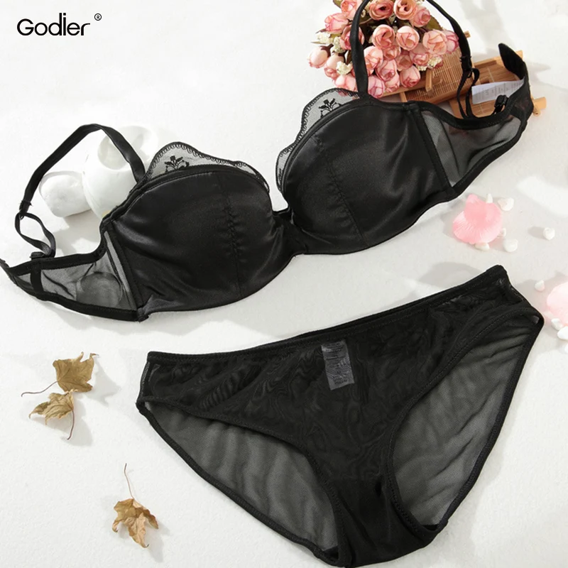 Женский кружевной бюстгальтер с чашками пуш-ап и вышивкой | Женская одежда