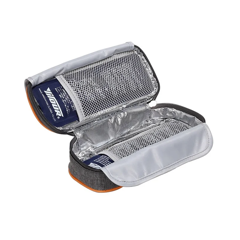 Футляр для инсулина с 2 ледяными пакетами диабетиков портативный холодильник