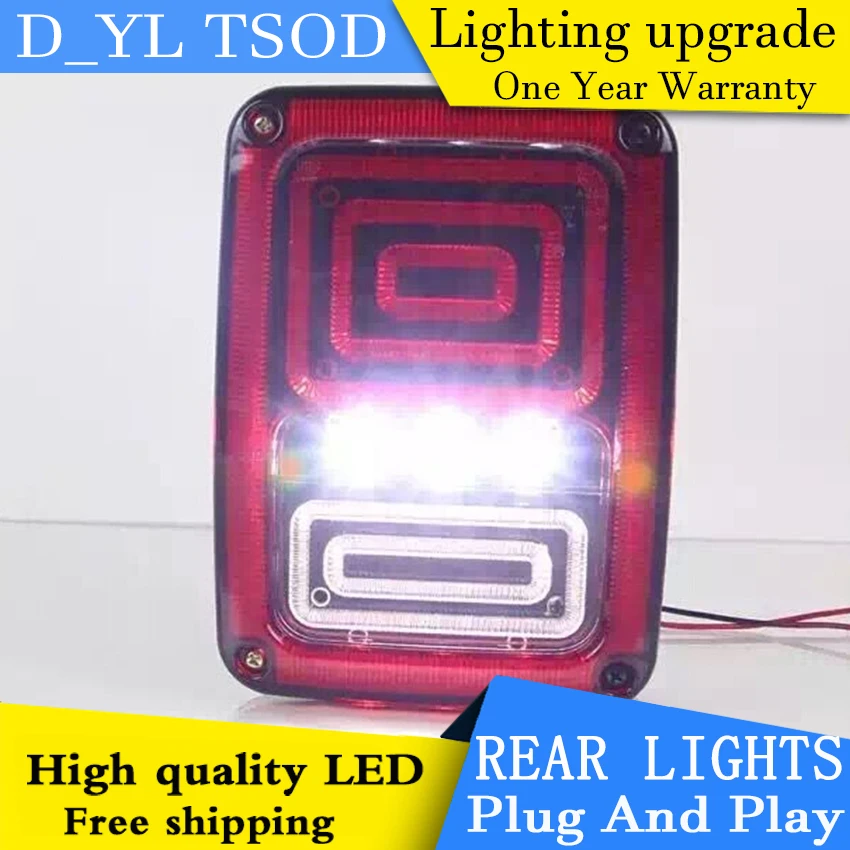 

Car Styling Accessories for Wrangler Taillights 2008-2015 Wrangler LED Tail Lamp LED Rear Lamp DRL+Brake+Park+Signal led lig