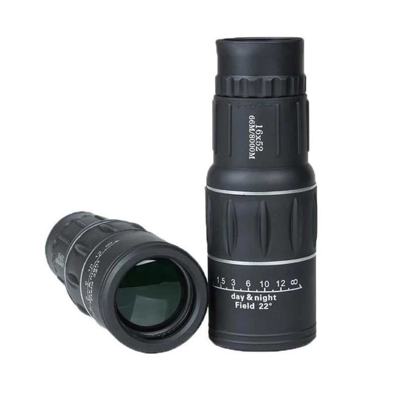 16X52 Upgrade Telescope HD Monocular Handheld Scope for Outdoor Hiking with Universal Smart Phone Holder and Tripod Watch Soccer