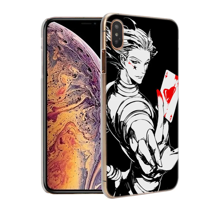 Hunter x hunter hisoka Прозрачный жесткий чехол для телефона Apple iPhone X XS XR XS MAX 6 6s 6Plus 7 8 7 Plus SE 5S