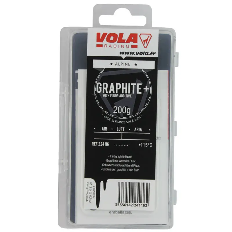 

VOLA Fluorinated Graphite Base wax for GS,Super G and Downhill on old wet and made-man snows 200g