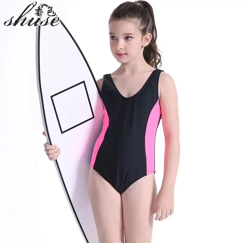 Детский спортивный купальник цельный для девочек детские купальные костюмы