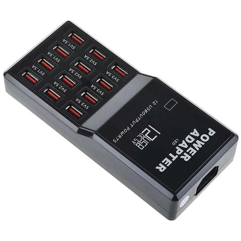 Мульти USB зарядное устройство США ЕС Великобритания AU Plug 12 портов настенное настольное зарядное устройство адаптер питания для iphone iPad samsung huawei htc планшет зарядка