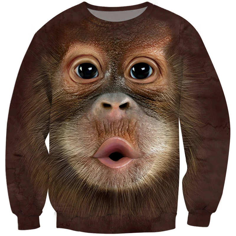 Толстовка YOUTHUP Мужская 3d с Обезьянами толстовка гориллой|Мужские толстовки и