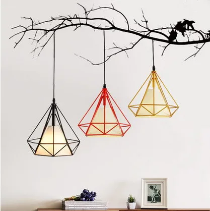 Европейский ретро Алмазный Стиль железное искусство подвесные светильники