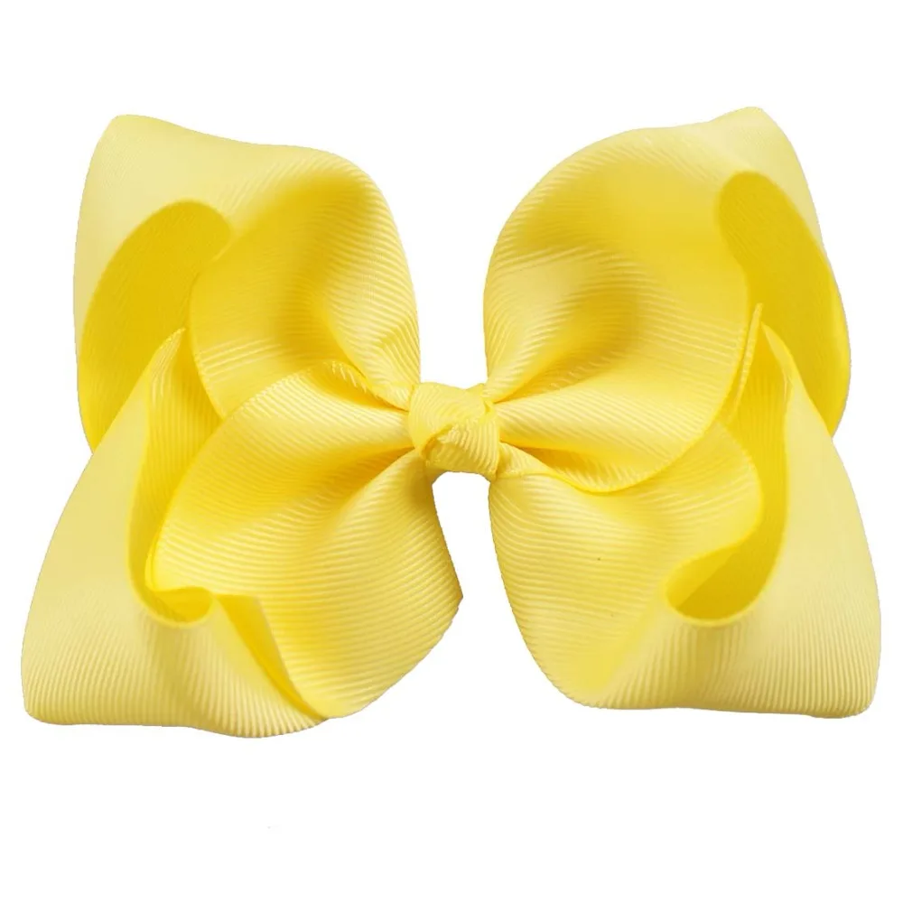 

20pcs/lot 5" Colorful Solid Hair Bow With Alligator Clip Grosgrain Hairclip Boutique Handmade Bow For Girls Hair Accessories