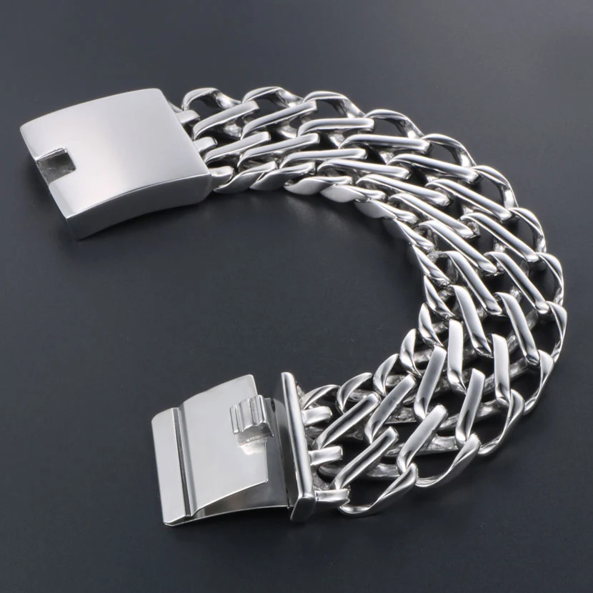 Готический 31 мм широкий тяжелый металлический Байкерский ювелирный мужской