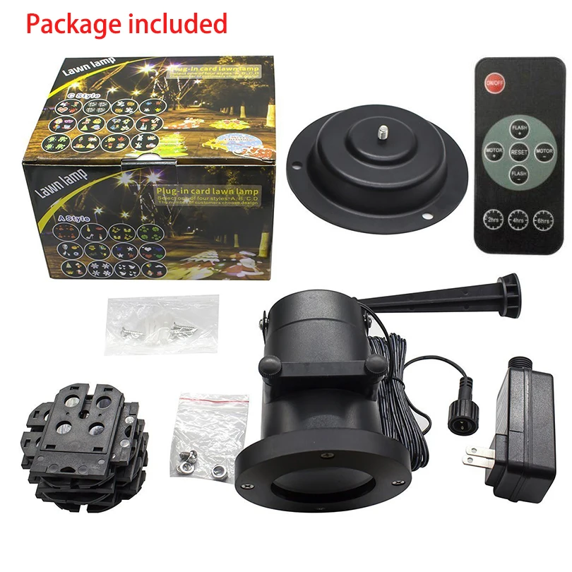 

12 Pattern Waterproof Outdoor Garden Moving Laser Projector Landscape Lamp Christmas Party Birthday Decoration LED Stage Light
