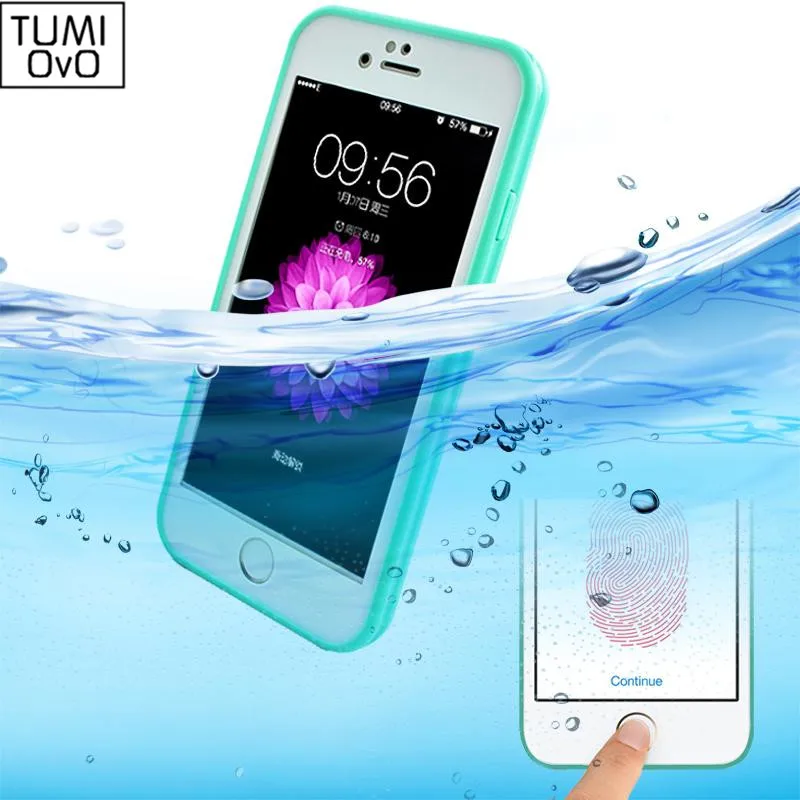 Мягкие силиконовые водонепроницаемые чехлы из ТПУ для iPhone 7 Роскошный чехол 5 5s 6