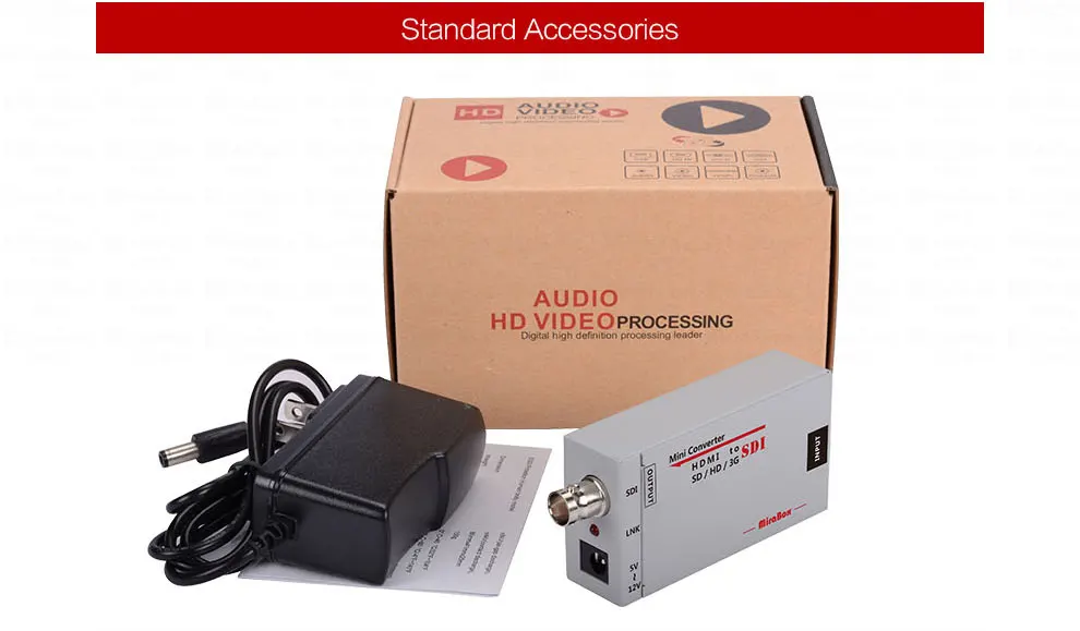 Mirabox HDMI конвертер SDI Портативный мини Размеры SD-SDI/hd-sdi/3G-SDI адаптер BNC full HD 1080 P для Камера дома Театр