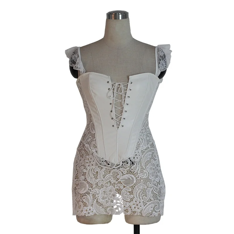 Большой размер Черный Красный винтажный Готический корсет стимпанк ткань Броня