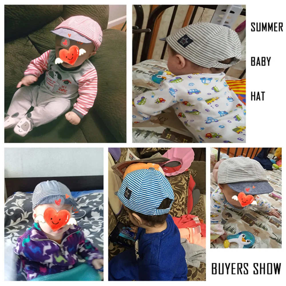 1 шт. летняя полосатая Кепка темно синего/розового цвета бейсболки с защелкой