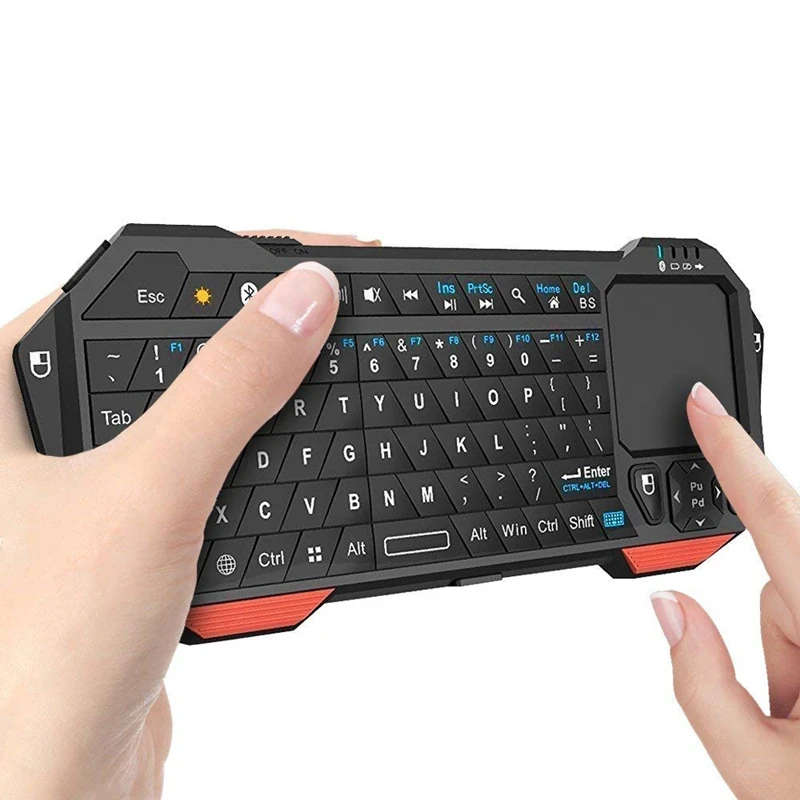 Мини Bluetooth клавиатура с сенсорной панелью для смартфона ТВ проектор Совместим