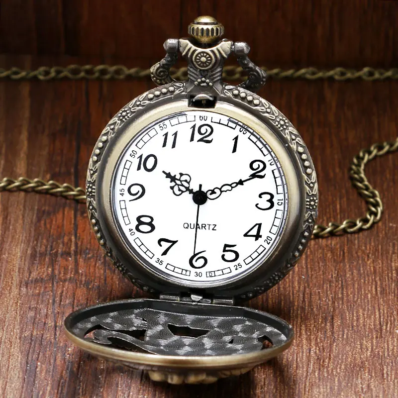 Часы с изображением животных карманные часы тигра ожерелье подвеска брелок для - Фото №1