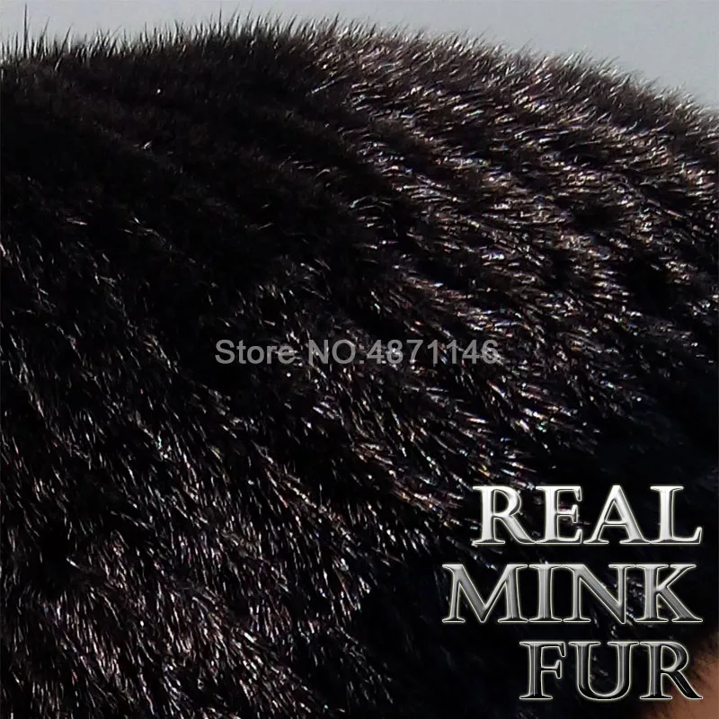 Новый на осень-зиму женские девочек норки меховая шапка теплая с серебряной