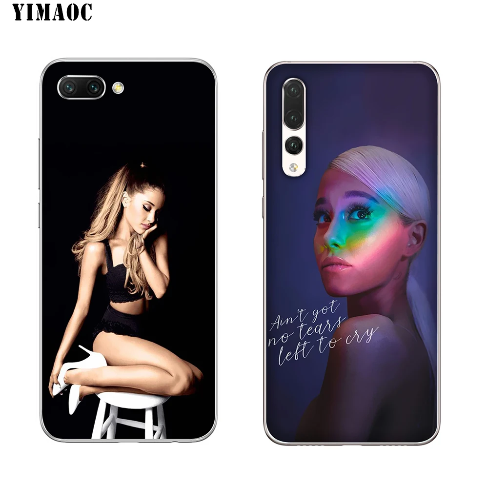 Мягкий силиконовый чехол YIMAOC Ariana Grande Cat Ari из ТПУ для Huawei P8 P9 P10 P20 Mate 10 Lite 2015 2016 2017 Pro P