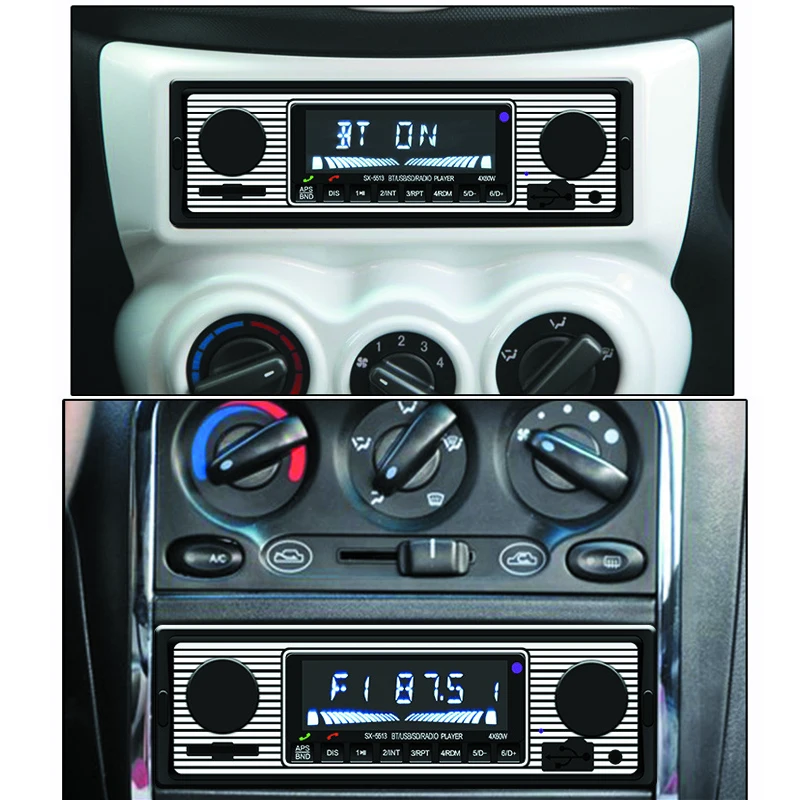 Bluetooth MP3 автомобильный стерео приемник USB порт и sd карта с одним Din FM радио 3 5 мм