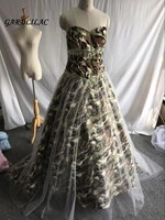 stock real pictures camouflage wedding dresses 2019 sweetheart camo beads long prom dress bridal gown