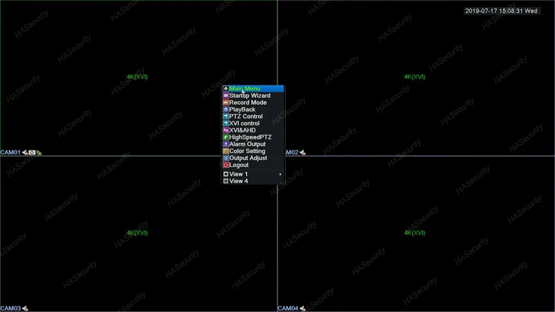 8.0MP 8MP 4K AHD 3840x2160 Гибридный DVR/NVR(8MP@ 8fps на канал) HVR/XVR/XVI