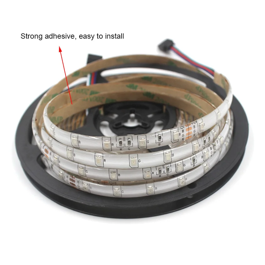 IKVVT СВЕТОДИОДНАЯ лента SMD 2835 3528 RGB 60LED/M Водонепроницаемая гибкая Диодная DC 12V